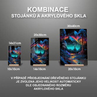 Akrylové sklo Fantastické hory