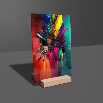 Akrylové sklo Moderní umění - tekuté barvy
