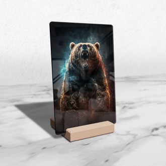 Akrylové sklo Duch medvěda grizzly