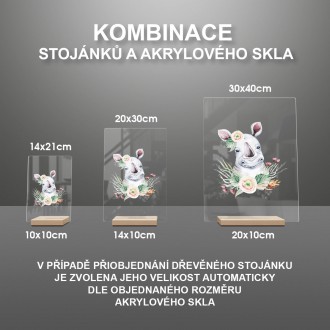 Nosorožec v květinách