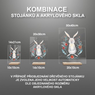 Zajíček v květinách