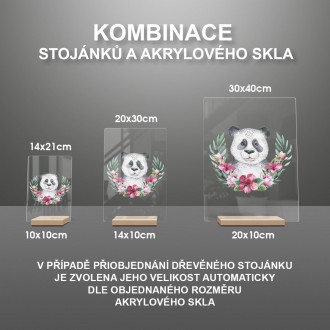 Panda v květinách
