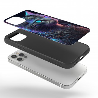 Kryt na mobil Kočka kyborg