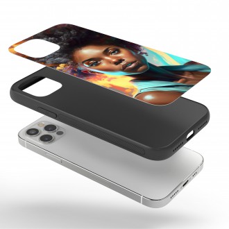 Kryt na mobil Módní portrét - Afro