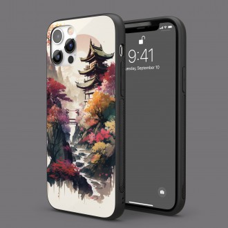 Kryt na mobil Japonský chrám se sakurami