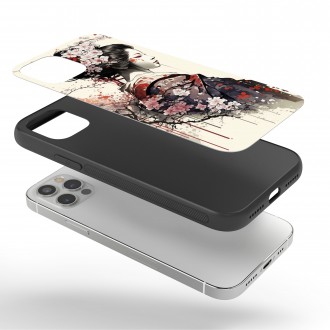 Kryt na mobil Japonská dívka se sakurami 3