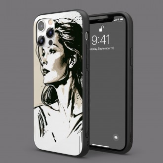 Kryt na mobil Malba tužkou - žena