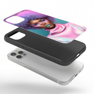 Kryt na mobil Fialové afro