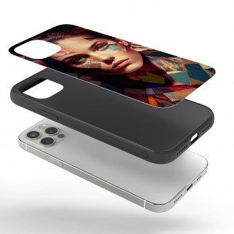 Kryt na mobil Tvář ženy v mozaice 1