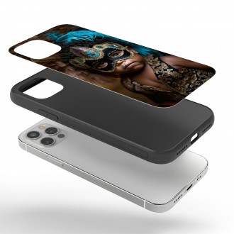 Kryt na mobil Chlapeček s karnevalovou maskou