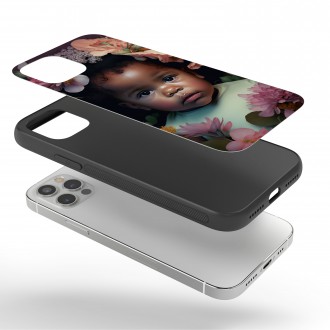 Kryt na mobil Dítě v květinách