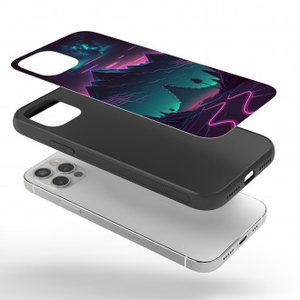 Kryt na mobil Neonová scenérie