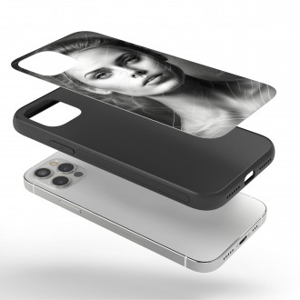 Kryt na mobil Černobílý portrét