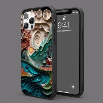 Kryt na mobil Papírová krajina - dům pod horou