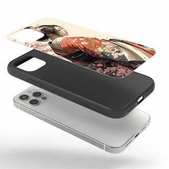 Kryt na mobil Japonská dívka v kimonu