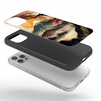 Kryt na mobil Západ slunce nad japonskem