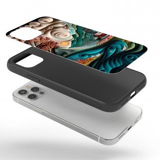 Kryt na mobil Papírová krajina - dům pod horou