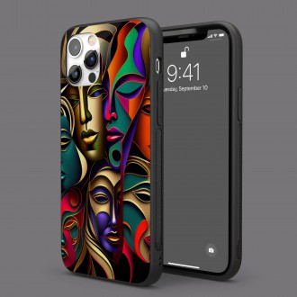 Kryt na mobil Moderní umění - koláž tváří