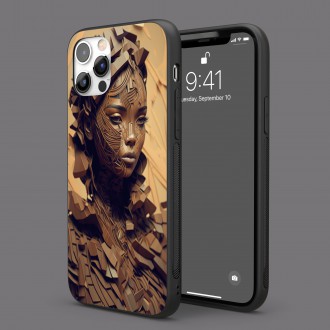 Kryt na mobil Dřevěná žena