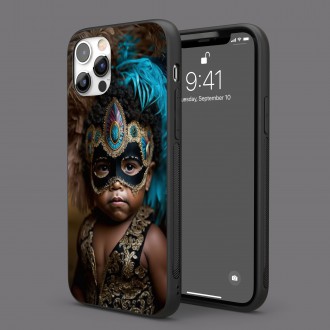 Kryt na mobil Chlapeček s karnevalovou maskou