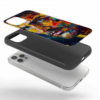 Kryt na mobil Moderní umění - barevná tvář muže