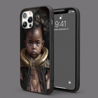 Kryt na mobil Malá holčička se zlatými šperky
