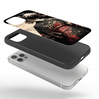 Kryt na mobil Japonská dívka v kimonu 2