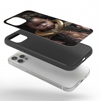 Kryt na mobil Malá holčička se zlatými šperky