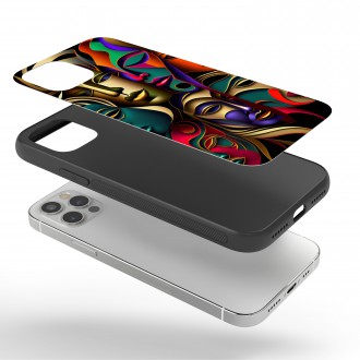 Kryt na mobil Moderní umění - koláž tváří