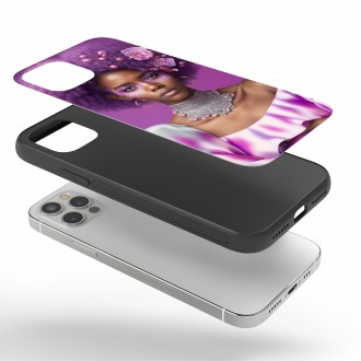 Kryt na mobil Fialové afro 1
