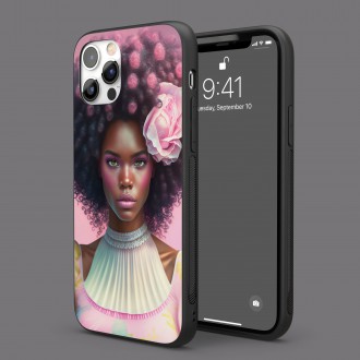 Kryt na mobil Růžové afro