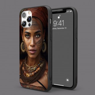 Kryt na mobil Žena s kmenovým tetováním