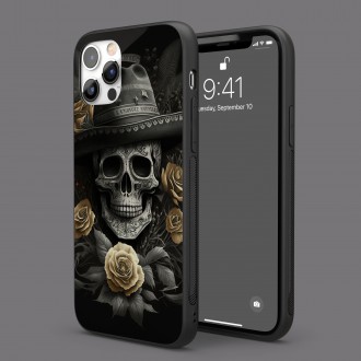 Kryt na mobil Zdobená mexická lebka