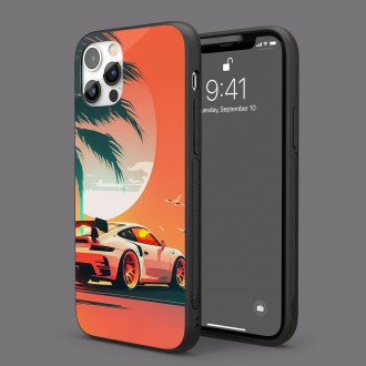 Kryt na mobil Západ slunce porsche