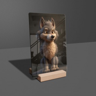 Akrylové sklo Animovaný vlk