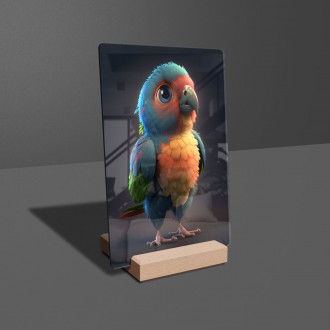 Akrylové sklo Roztomilý papoušek