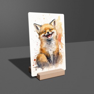 Akrylové sklo Akvarelová liška