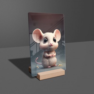 Akrylové sklo Animovaná myška
