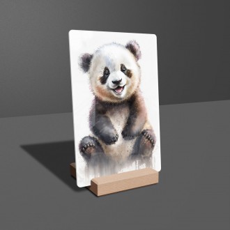 Akrylové sklo Akvarelová panda