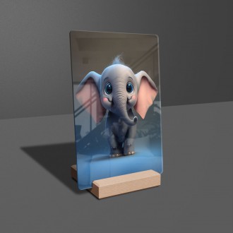 Akrylové sklo Roztomilý slon