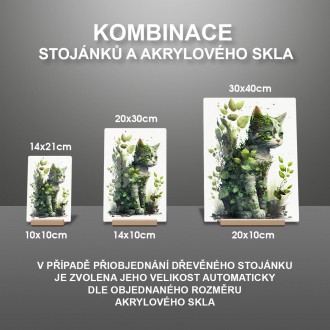 Akrylové sklo Přírodní kočka