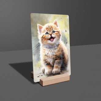 Akrylové sklo Akvarelová kočka