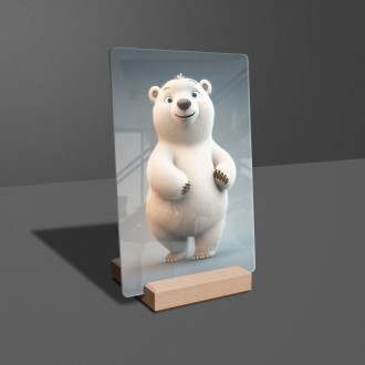 Akrylové sklo Animovaný lední medvěd