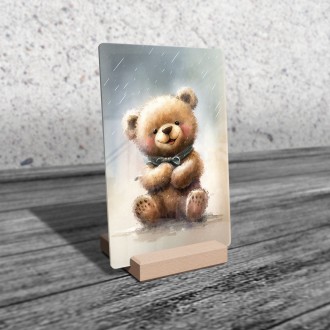 Akrylové sklo Akvarelový medvídek