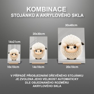 Akrylové sklo Malá ovečka