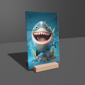 Akrylové sklo Animovaný žralok