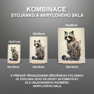 Akrylové sklo Květinový mýval