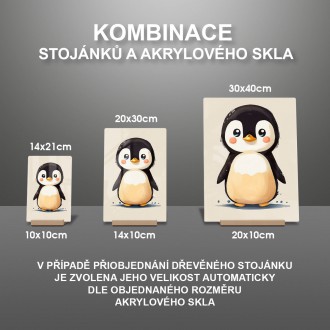 Akrylové sklo Malý tučňák