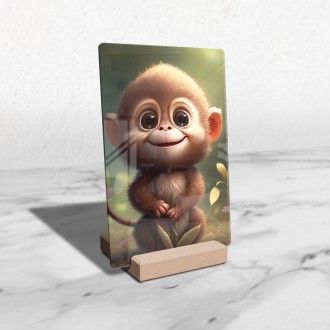 Akrylové sklo Roztomilý opičák