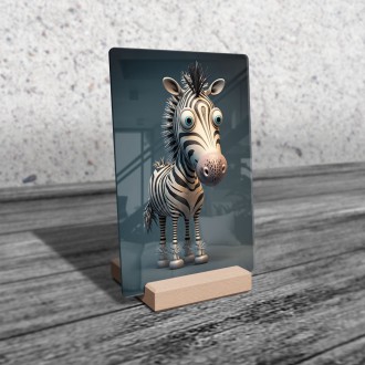 Akrylové sklo Animovaná zebra